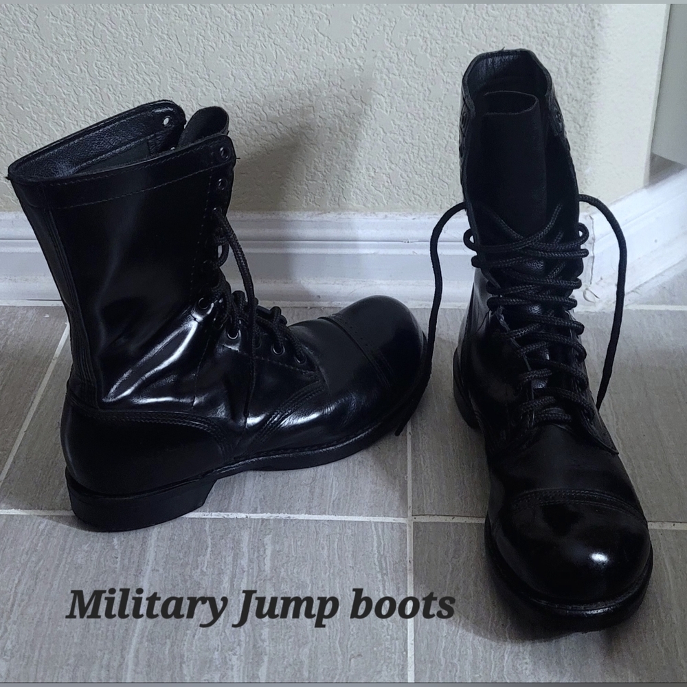 Black Military Jump Boots